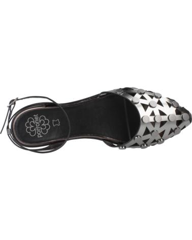 Sandales pour Femme PORRONET SANDALIAS MUJER MODELO 7091P COLOR PLATA PLOMO