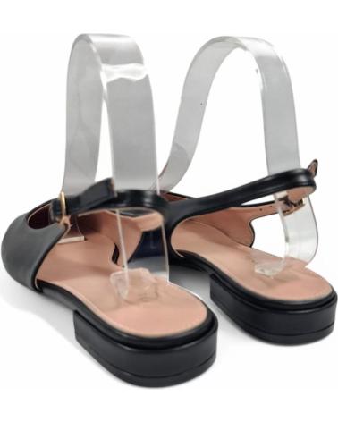 Sandalias de Mujer TIMBOS TACON DESTALONADO MUJER 131116 NEGRO