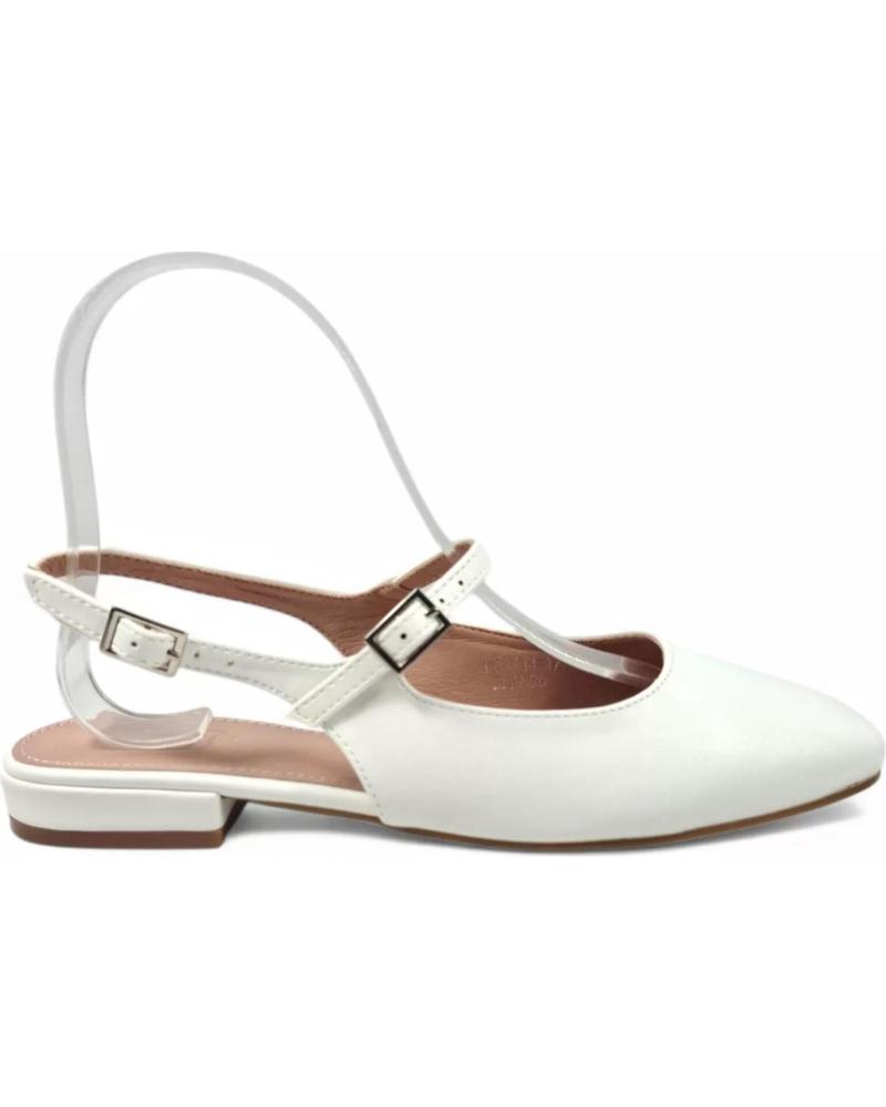 Sandalias de Mujer TIMBOS TACON DESTALONADO MUJER 131115 BLANCO