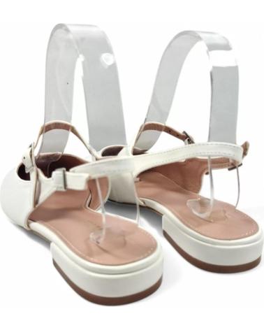 Sandalias de Mujer TIMBOS TACON DESTALONADO MUJER 131115 BLANCO