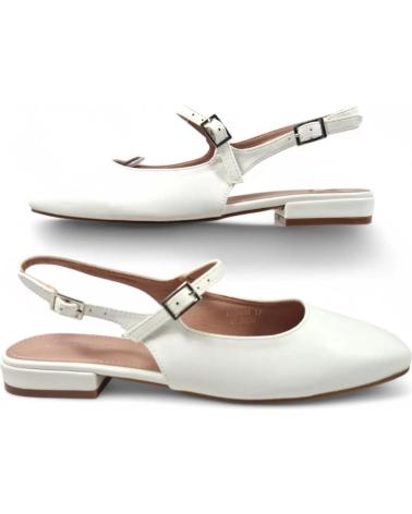 Sandalias de Mujer TIMBOS TACON DESTALONADO MUJER 131115 BLANCO