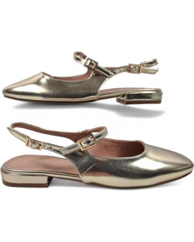 Sandalias de Mujer TIMBOS TACON DESTALONADO MUJER DORADO 131113 AMARILLO