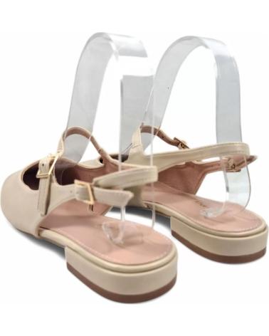 Sandalias de Mujer TIMBOS TACON DESTALONADO MUJER 131112 BEIGE