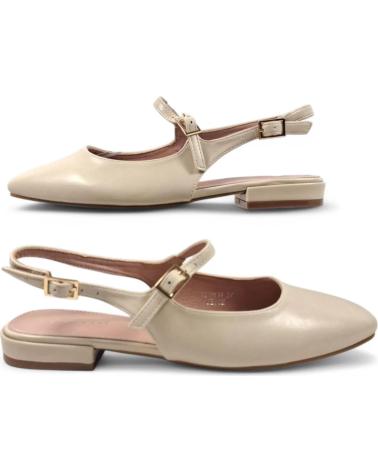 Sandalias de Mujer TIMBOS TACON DESTALONADO MUJER 131112 BEIGE