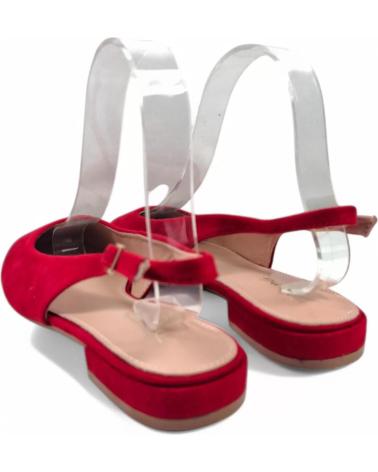 Sandalias de Mujer TIMBOS TACON DESTALONADO MUJER 131110 ROJO