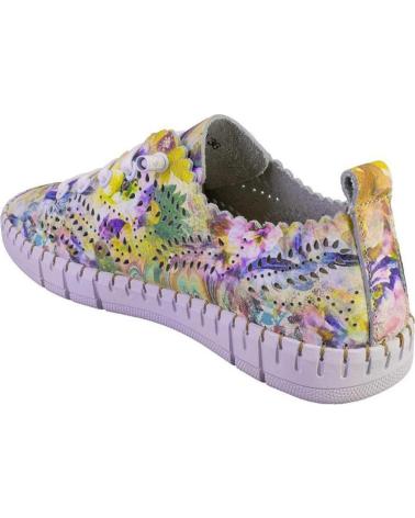Sneaker für Damen THE HAPPY MONK CRETA014FLOR ZAPATILLAS CASUAL DE MUJER MULTI MORADO