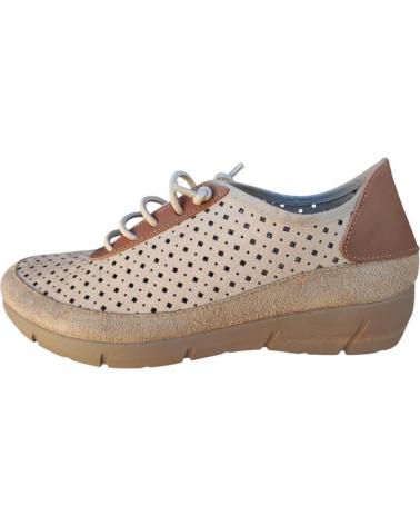 Scarpe per Donna CUQUE ZAPATO COMODO EN PIEL CORDON ELASTICO Y PLANTILLA EXTRAIBLE MARRóN
