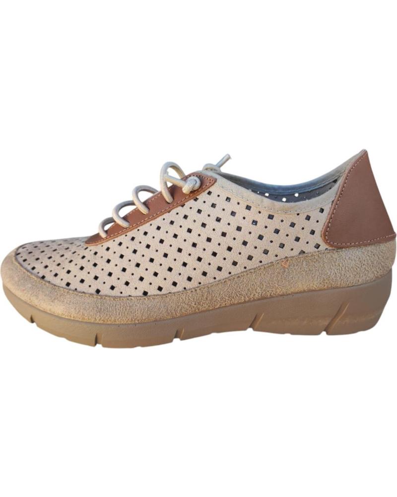Sapatos de Mulher CUQUE ZAPATO COMODO EN PIEL CORDON ELASTICO Y PLANTILLA EXTRAIBLE MARRóN