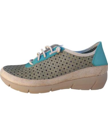 Scarpe per Donna CUQUE ZAPATO COMODO EN PIEL CORDON ELASTICO Y PLANTILLA EXTRAIBLE MARRóN