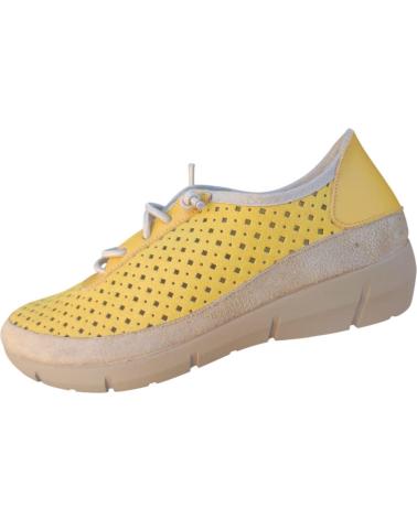 Sapatos de Mulher CUQUE ZAPATO COMODO EN PIEL CORDON ELASTICO Y PLANTILLA EXTRAIBLE AMARILLO