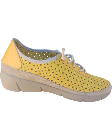 Sapatos de Mulher CUQUE ZAPATO COMODO EN PIEL CORDON ELASTICO Y PLANTILLA EXTRAIBLE AMARILLO