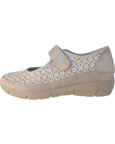 Scarpe per Donna CUQUE MERCEDITAS COMODAS EN PIEL VELCRO Y PLANTILLA EXTRAIBLE MARRóN