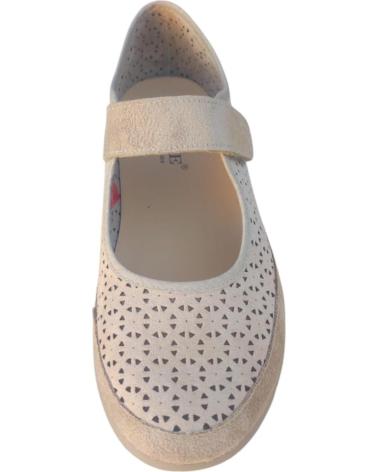 Zapatos de Mujer CUQUE MERCEDITAS COMODAS EN PIEL VELCRO Y PLANTILLA EXTRAIBLE MARRóN