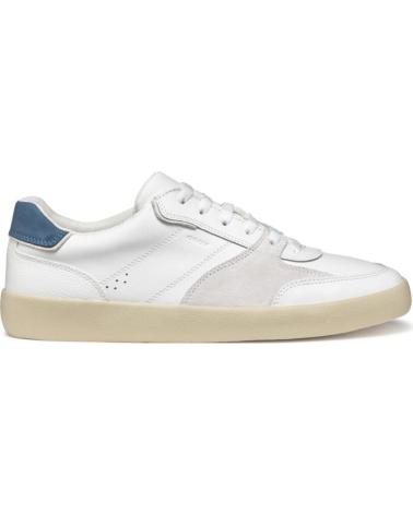 Esportes  de Homem GEOX ZAPATILLAS LOWCUT DE C1260WHITE-AVIO