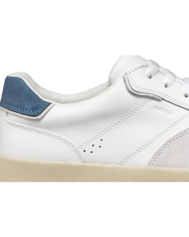 Esportes  de Homem GEOX ZAPATILLAS LOWCUT DE C1260WHITE-AVIO