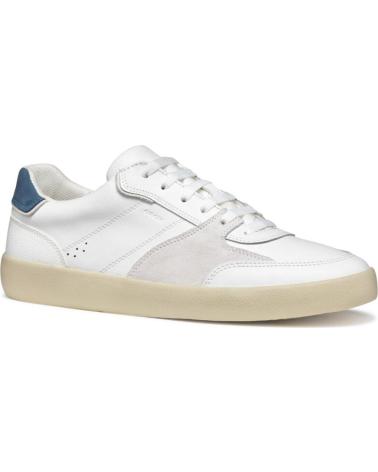 Esportes  de Homem GEOX ZAPATILLAS LOWCUT DE C1260WHITE-AVIO