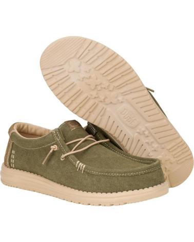 Man Boat shoes HEY DUDE WALLY WORWEAR KAKI