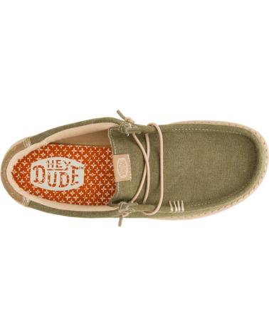 Man Boat shoes HEY DUDE WALLY WORWEAR KAKI