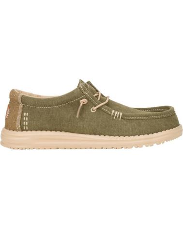 Man Boat shoes HEY DUDE WALLY WORWEAR KAKI