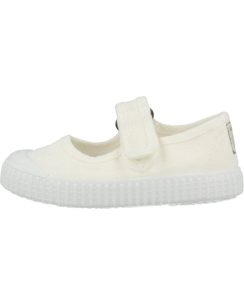 girl Flat shoes VICTORIA MERCEDITA 136605 LONA BLANCO