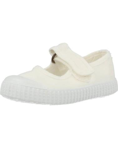 girl Flat shoes VICTORIA MERCEDITA 136605 LONA BLANCO