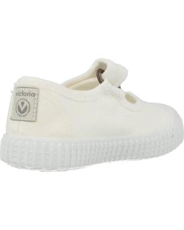 girl Flat shoes VICTORIA MERCEDITA 136605 LONA BLANCO