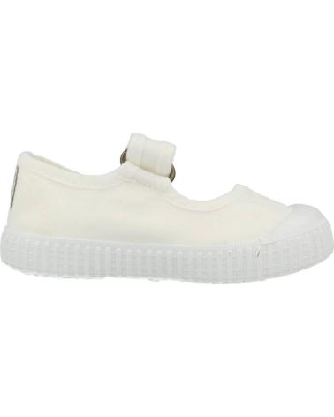 girl Flat shoes VICTORIA MERCEDITA 136605 LONA BLANCO