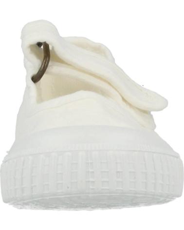 girl Flat shoes VICTORIA MERCEDITA 136605 LONA BLANCO