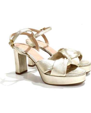 Sandalias de Mujer UNISA SANDALIA VESTIR DE PIEL CON TACON Y PLATAFORMA PLATINO