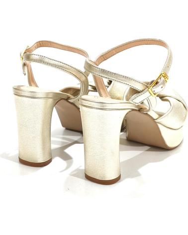 Sandalias de Mujer UNISA SANDALIA VESTIR DE PIEL CON TACON Y PLATAFORMA PLATINO