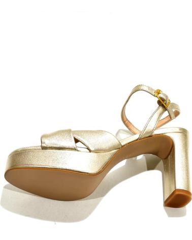 Sandalias de Mujer UNISA SANDALIA VESTIR DE PIEL CON TACON Y PLATAFORMA PLATINO
