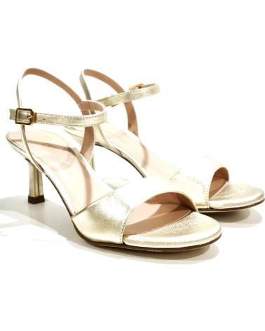 Sandalen für Damen UNISA SANDALIA VESTIR DE PIEL CON TACON Y PLATAFORMA PLATINO