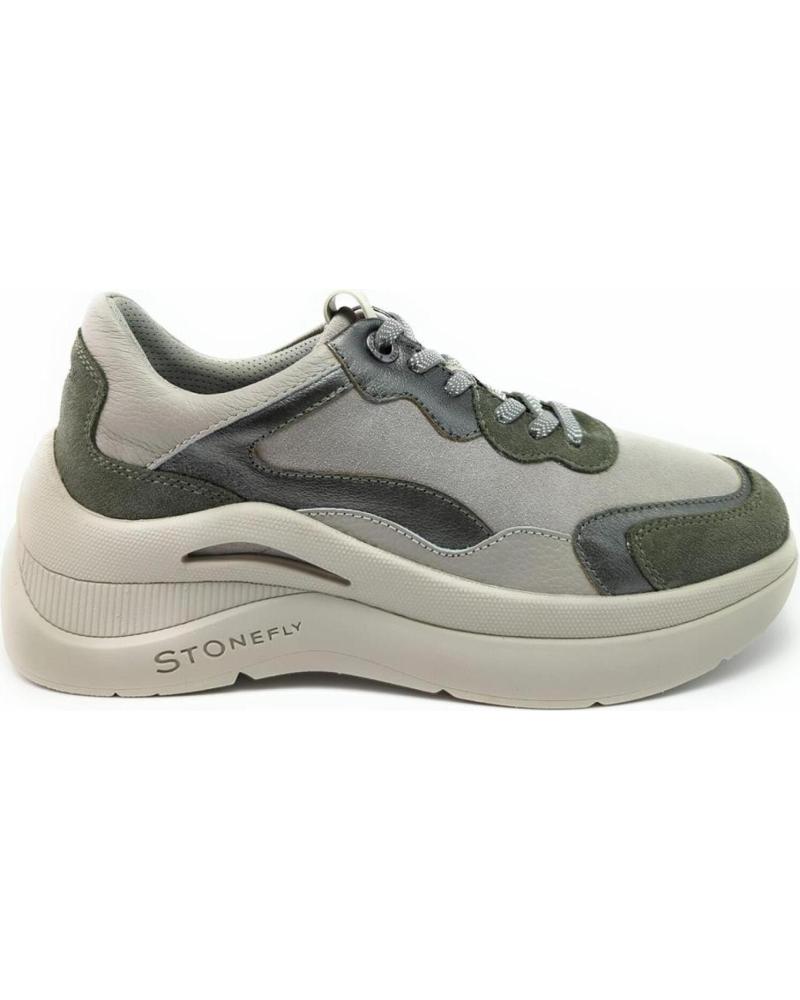 Esportes  de Mulher STONEFLY DEPORTIVO CASUAL DE NOBUK CON SUELA DE GOMA BLUESOFT GRAY