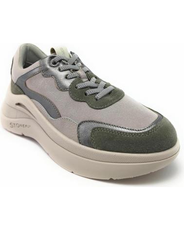 Esportes  de Mulher STONEFLY DEPORTIVO CASUAL DE NOBUK CON SUELA DE GOMA BLUESOFT GRAY