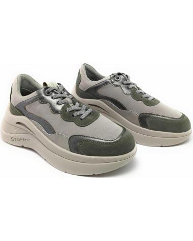 Esportes  de Mulher STONEFLY DEPORTIVO CASUAL DE NOBUK CON SUELA DE GOMA BLUESOFT GRAY