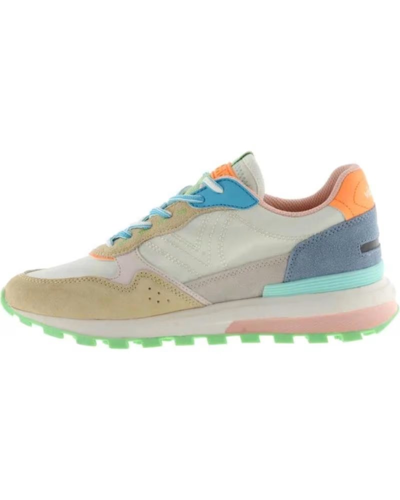 VICTORIA LUNA 1156110 HIELO SNEAKERS IN NYLON AND SUEDE BLANCO