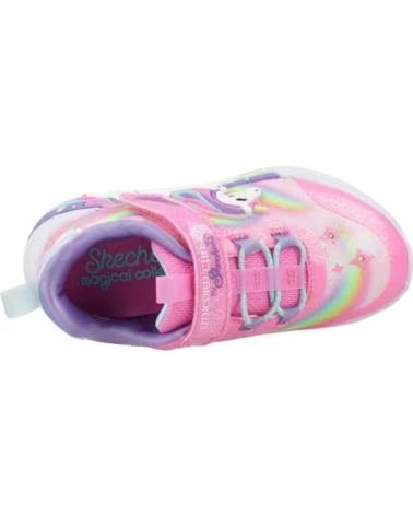 TÊNIS SKECHERS UNICORN CHASER PKMT ROSA PARA MENINA PKMT
