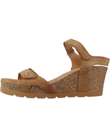 Sandalen für Damen PANAMA JACK SANDALIAS MUJER MODELO JULIA B74 COLOR MARRON CLARO CUERO
