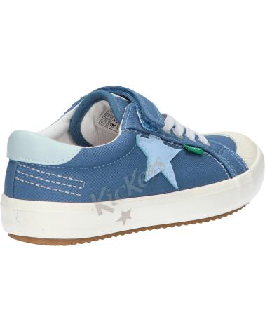 Esportes  de Menina KICKERS 1214072-30-0 KICKGOLDI CANVAS 53 BLEU ETOILE
