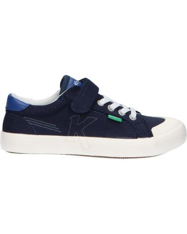 Esportes  de Menina e Menino KICKERS 960663-30 KICKGOLDI CANVASNAPPA PUPRINT K 10 MARINE 10MARINE
