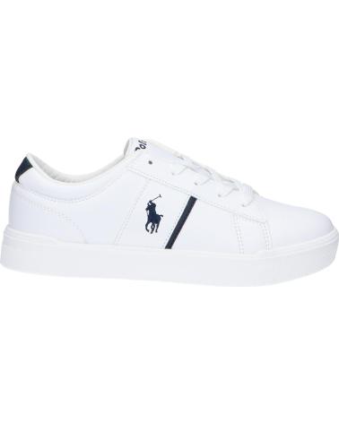 Sneaker für Damen polo ralph lauren RL01267100 FRAZIER J-WHITE TUMBLED- NAVY-NAVY PP