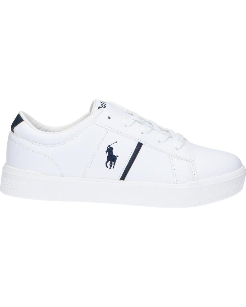 Sneaker für Damen polo ralph lauren RL01267100 FRAZIER J-WHITE TUMBLED- NAVY-NAVY PP