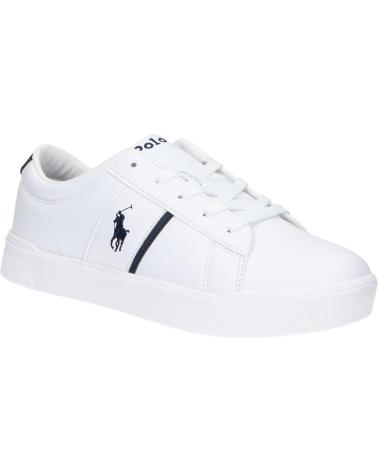 Sneaker für Damen polo ralph lauren RL01267100 FRAZIER J-WHITE TUMBLED- NAVY-NAVY PP