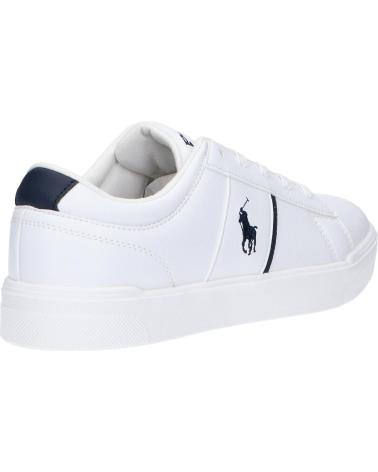 Sneaker für Damen polo ralph lauren RL01267100 FRAZIER J-WHITE TUMBLED- NAVY-NAVY PP