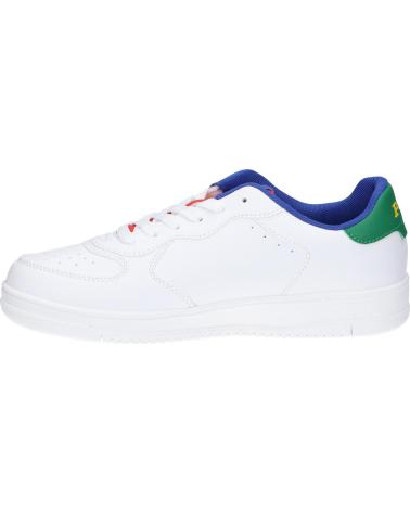 Sneaker für Damen und Mädchen und Junge POLO RALPH LAUREN RL02436101 MASTERS COURT J-WHITE - ROYAL - MULTI TUMBLED