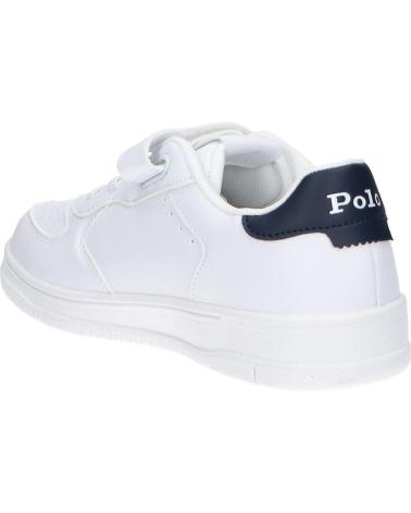 Sneaker für Mädchen und Junge POLO RALPH LAUREN RL02438102 MASTERS COURT PS C-WHITE - NAVY TUMBLED