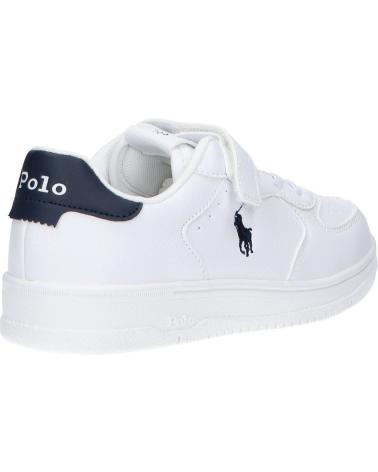 Sneaker für Mädchen und Junge POLO RALPH LAUREN RL02438102 MASTERS COURT PS C-WHITE - NAVY TUMBLED