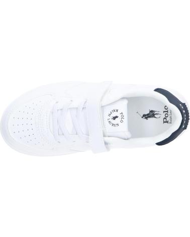 Sneaker für Mädchen und Junge POLO RALPH LAUREN RL02438102 MASTERS COURT PS C-WHITE - NAVY TUMBLED