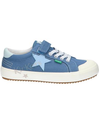 Esportes  de Menina KICKERS 1214072-30-0 KICKGOLDI CANVAS 53 BLEU ETOILE