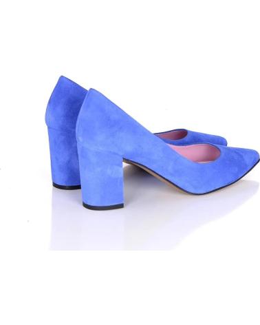Zapatos-De-Tacón-De-Mujer-PACO-HERRERO-STILETTO-ANTE-AZULON-TACON-ANCHO-VARIOS-COLORES
